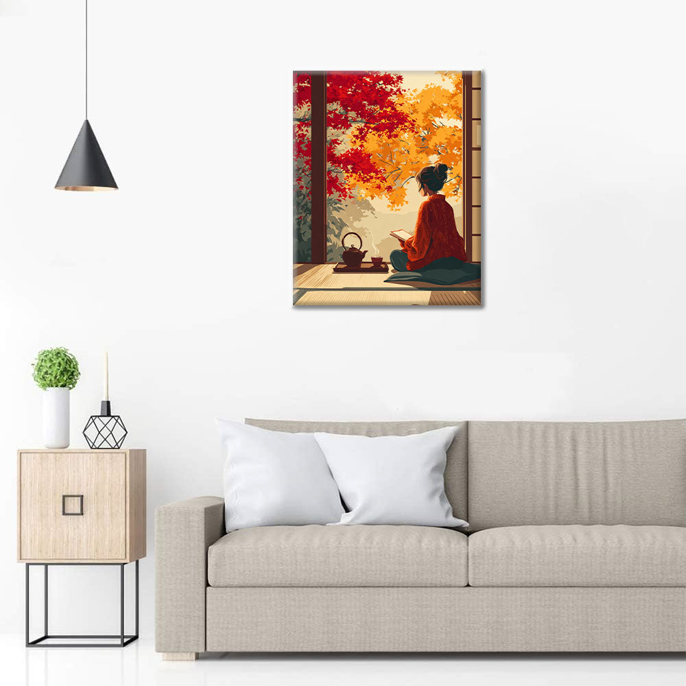 Herbstliche Ruhe - Malen nach Zahlen