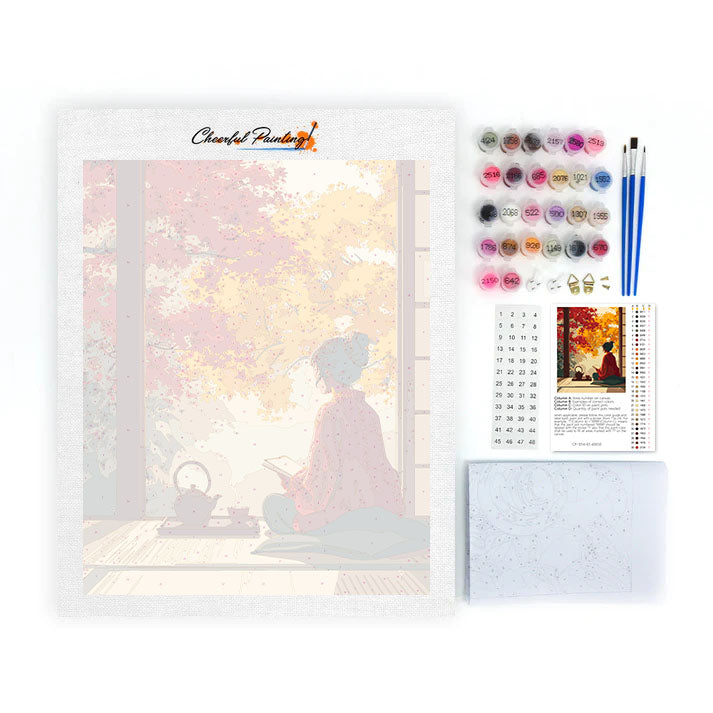 Herbstliche Ruhe - Malen nach Zahlen