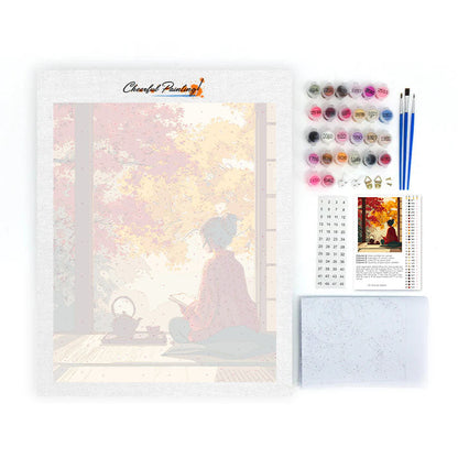 Herbstliche Ruhe - Malen nach Zahlen