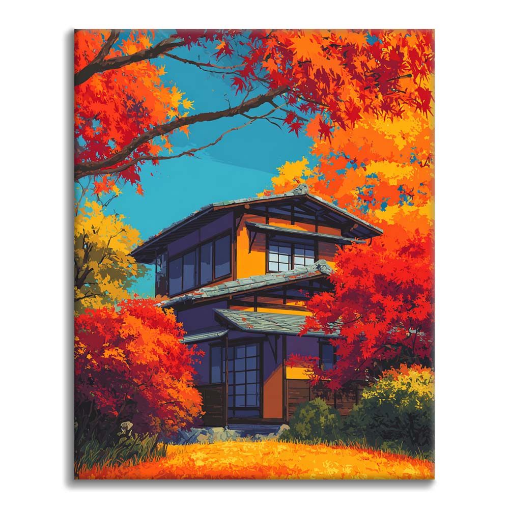 Autumn's Embrace - Malen nach Zahlen