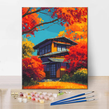 Autumn's Embrace - Malen nach Zahlen