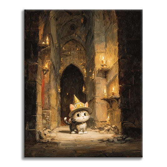 Katzenabenteuer - Malen nach Zahlen