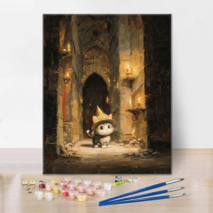 Katzenabenteuer - Malen nach Zahlen