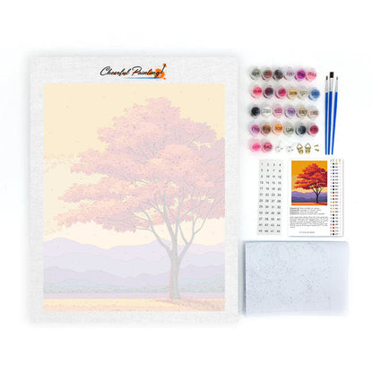 Flamme des Herbstes - Malen nach Zahlen