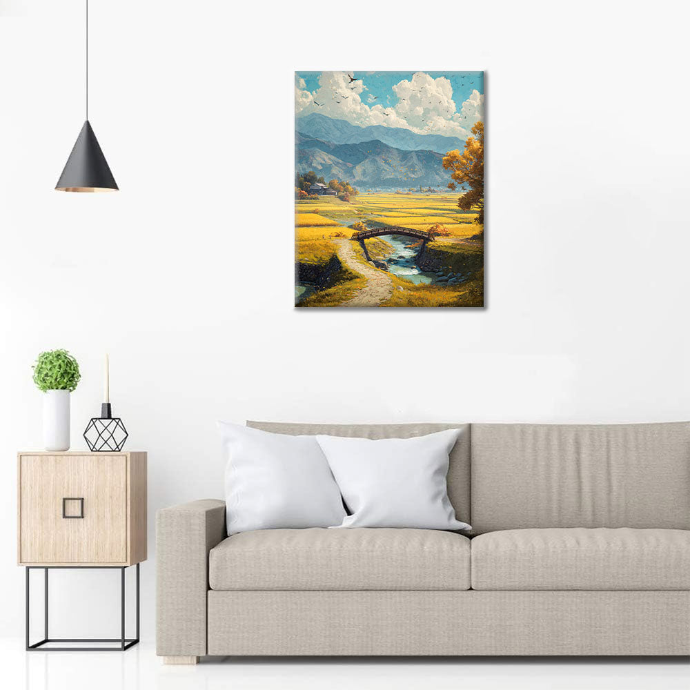 Goldene Ernte - Malen nach Zahlen