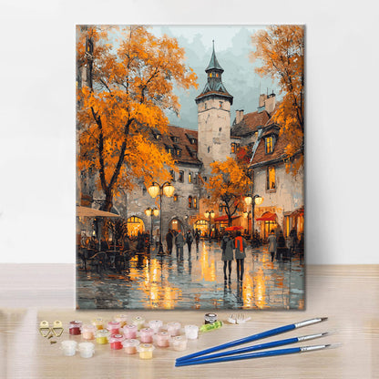 Leafy Square - Malen nach Zahlen