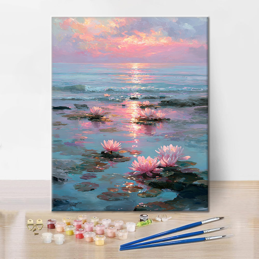 Blush Horizon – Malen nach Zahlen