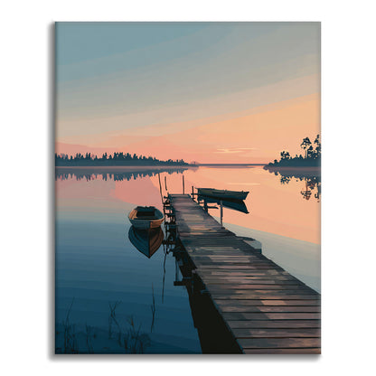 Seebrücke – Malen nach Zahlen