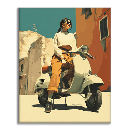 Scooter Girl – Malen nach Zahlen