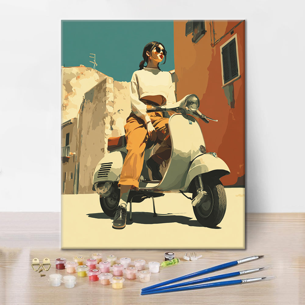 Scooter Girl – Malen nach Zahlen