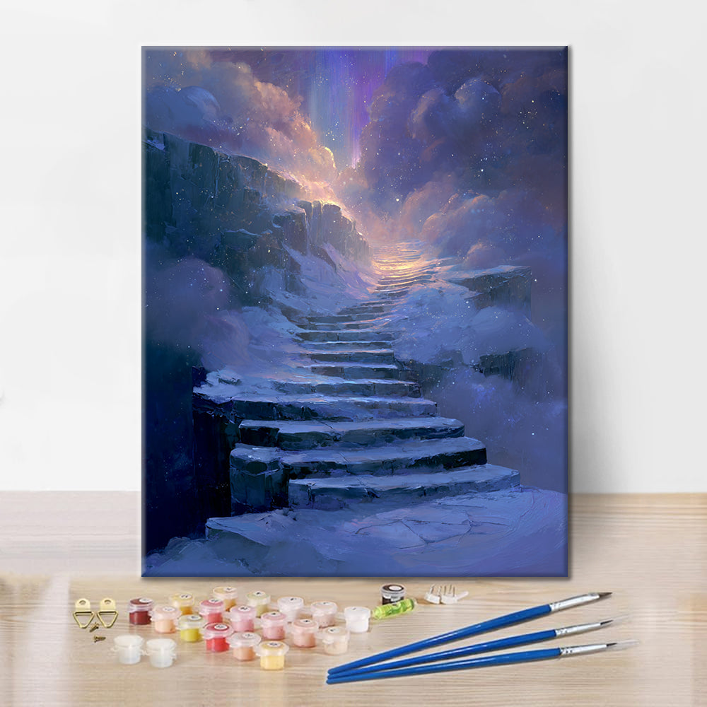 Treppe des Lichts – Malen nach Zahlen
