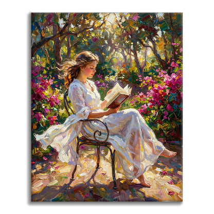 Lesen im Sonnenlicht – Malen nach Zahlen