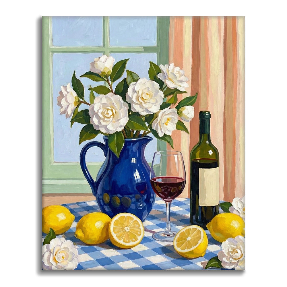 Ein gemütlicher Tisch – Malen nach Zahlen