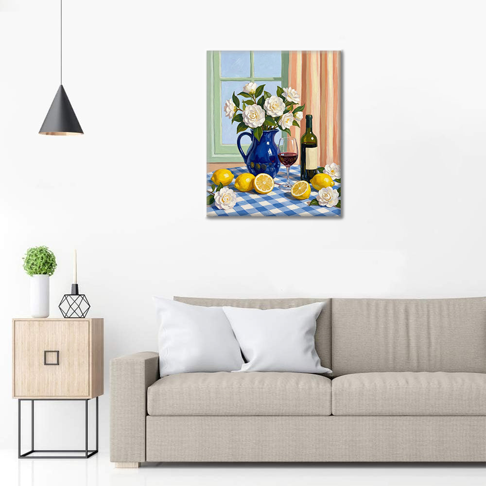 Ein gemütlicher Tisch – Malen nach Zahlen