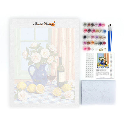 Ein gemütlicher Tisch – Malen nach Zahlen