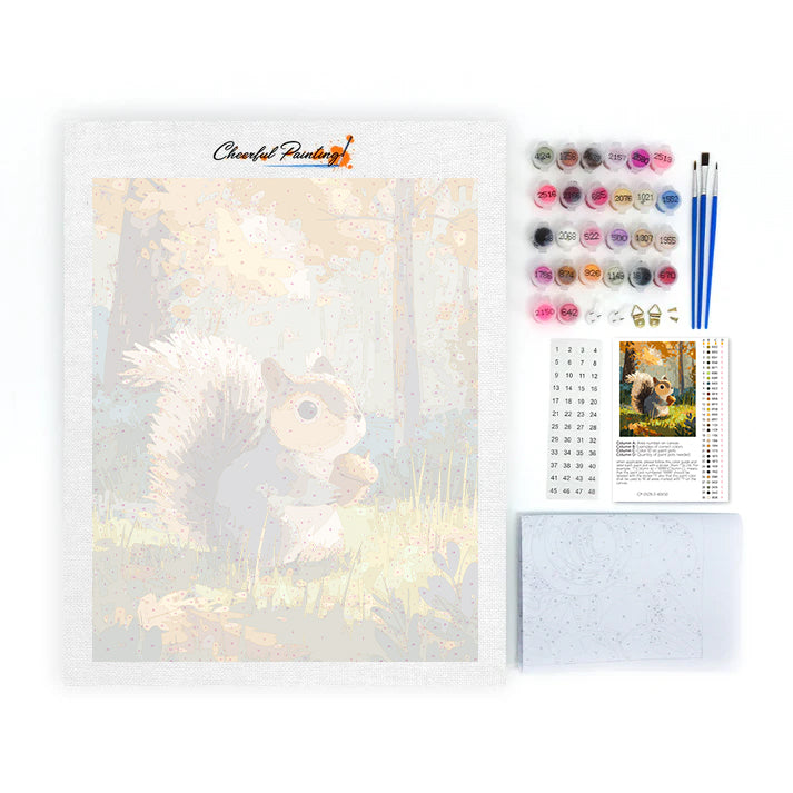 Waches Eichhörnchen – Malen nach Zahlen