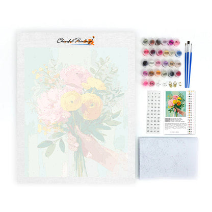 Blumengeschenk – Malen nach Zahlen