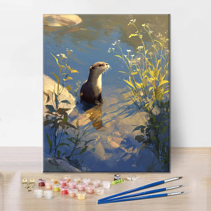 Flussotter – Malen nach Zahlen