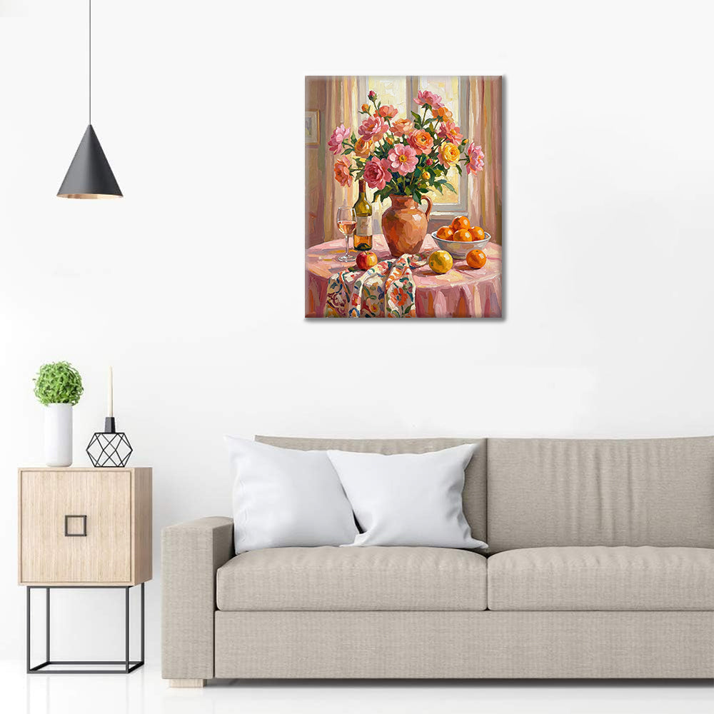 Harmonie auf dem Tisch – Malen nach Zahlen