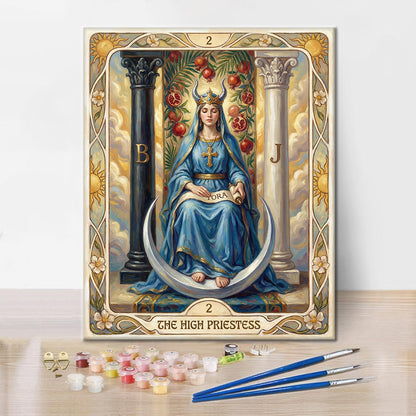 Die Hohepriesterin – Malen nach Zahlen