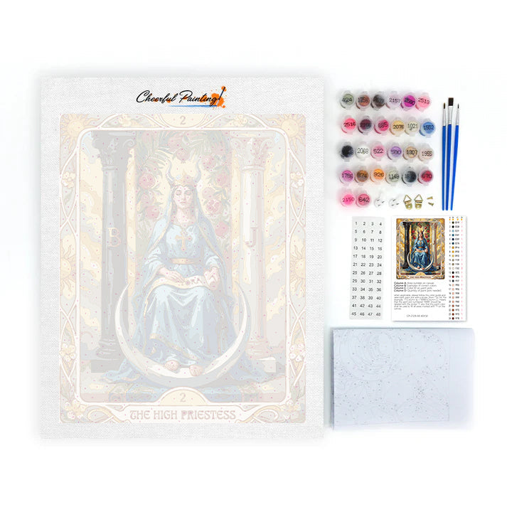 Die Hohepriesterin – Malen nach Zahlen