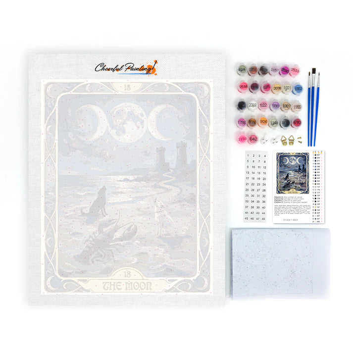 Der Mond – Malen nach Zahlen