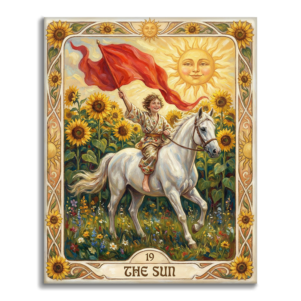 Die Sonne – Malen nach Zahlen