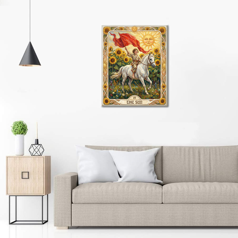 Die Sonne – Malen nach Zahlen