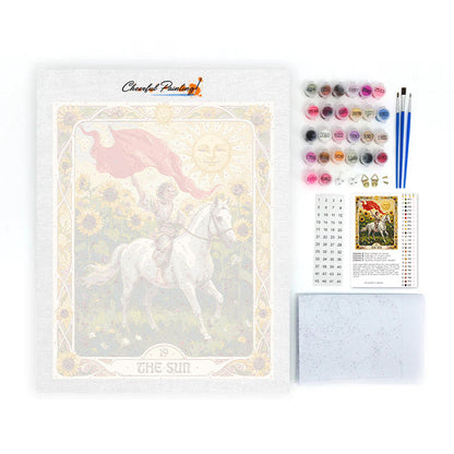 Die Sonne – Malen nach Zahlen