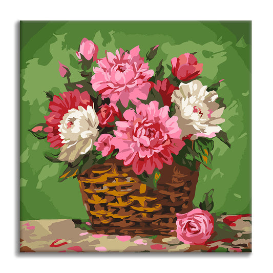 Blühende Romantik – Mini-Malen nach Zahlen