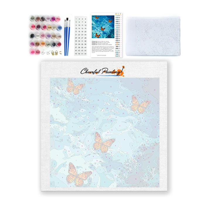 Cerulean Flight – Mini-Malen nach Zahlen