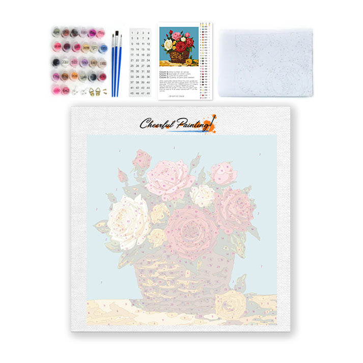 Farben der Romantik – Mini-Malen nach Zahlen