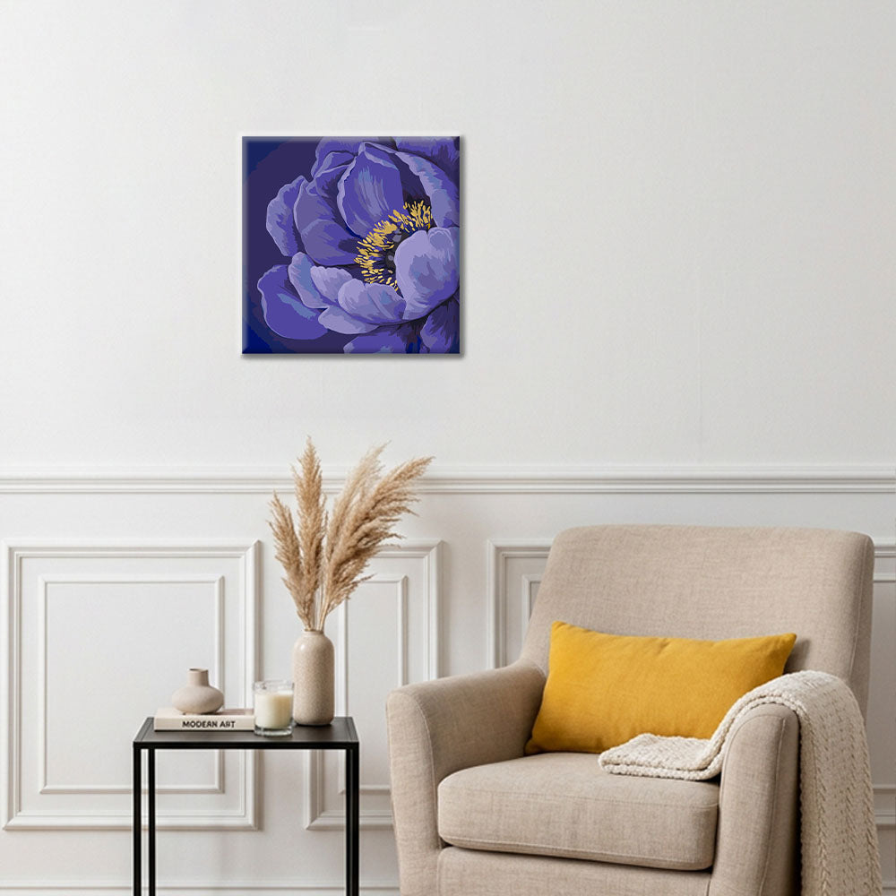 Mitternachtsblüte – Mini-Malen nach Zahlen