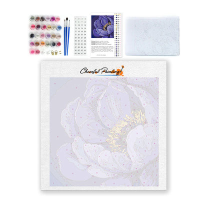 Mitternachtsblüte – Mini-Malen nach Zahlen