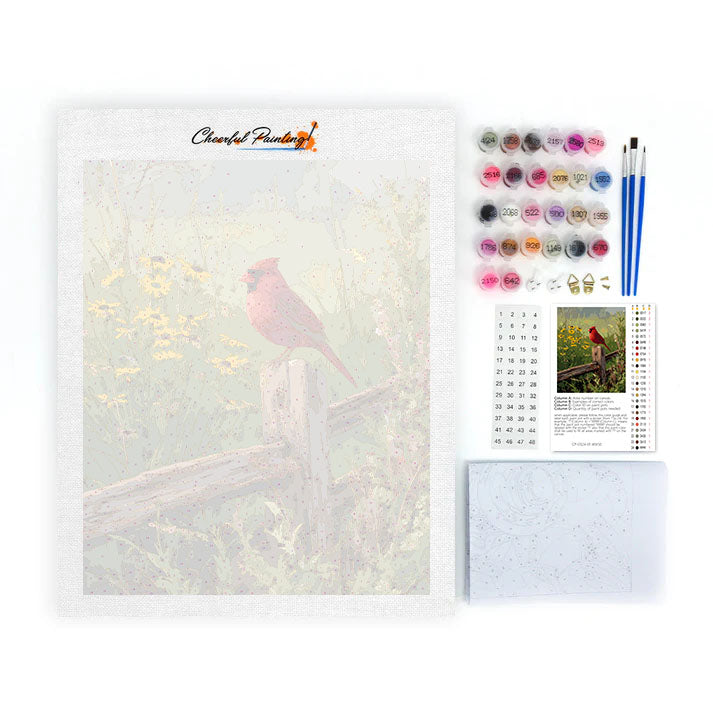 Country Cardinal – Malen nach Zahlen