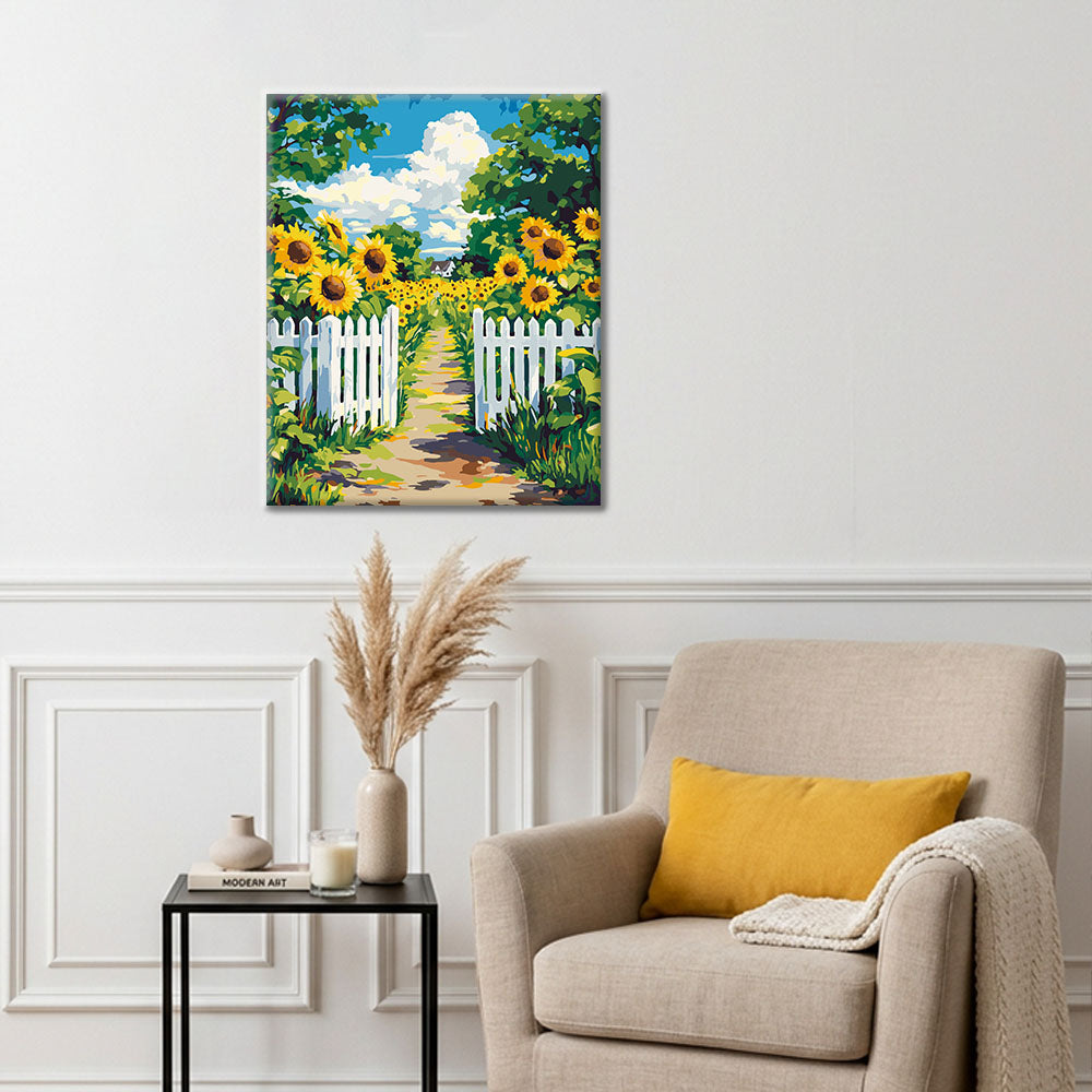 Gartenweg – Malen nach Zahlen