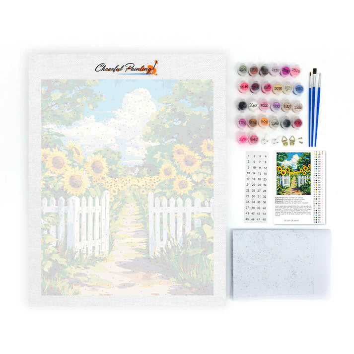 Gartenweg – Malen nach Zahlen