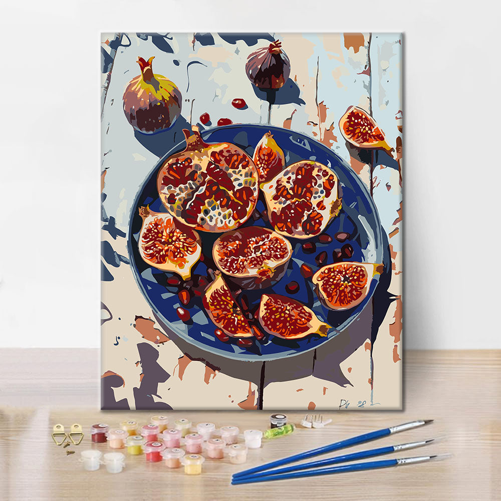 Granatapfel – Malen nach Zahlen