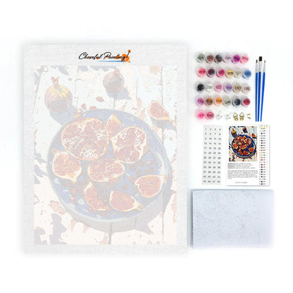 Granatapfel – Malen nach Zahlen