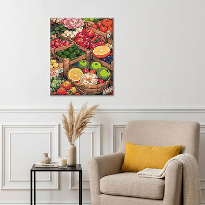 Sunny Street Market I – Malen nach Zahlen