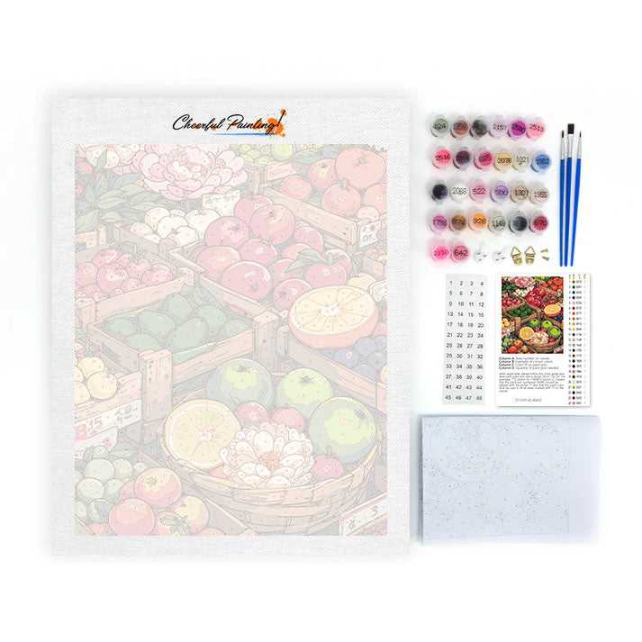 Sunny Street Market I – Malen nach Zahlen