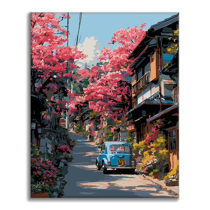 Blossom Street Car – Malen nach Zahlen