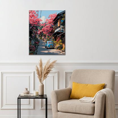 Blossom Street Car – Malen nach Zahlen
