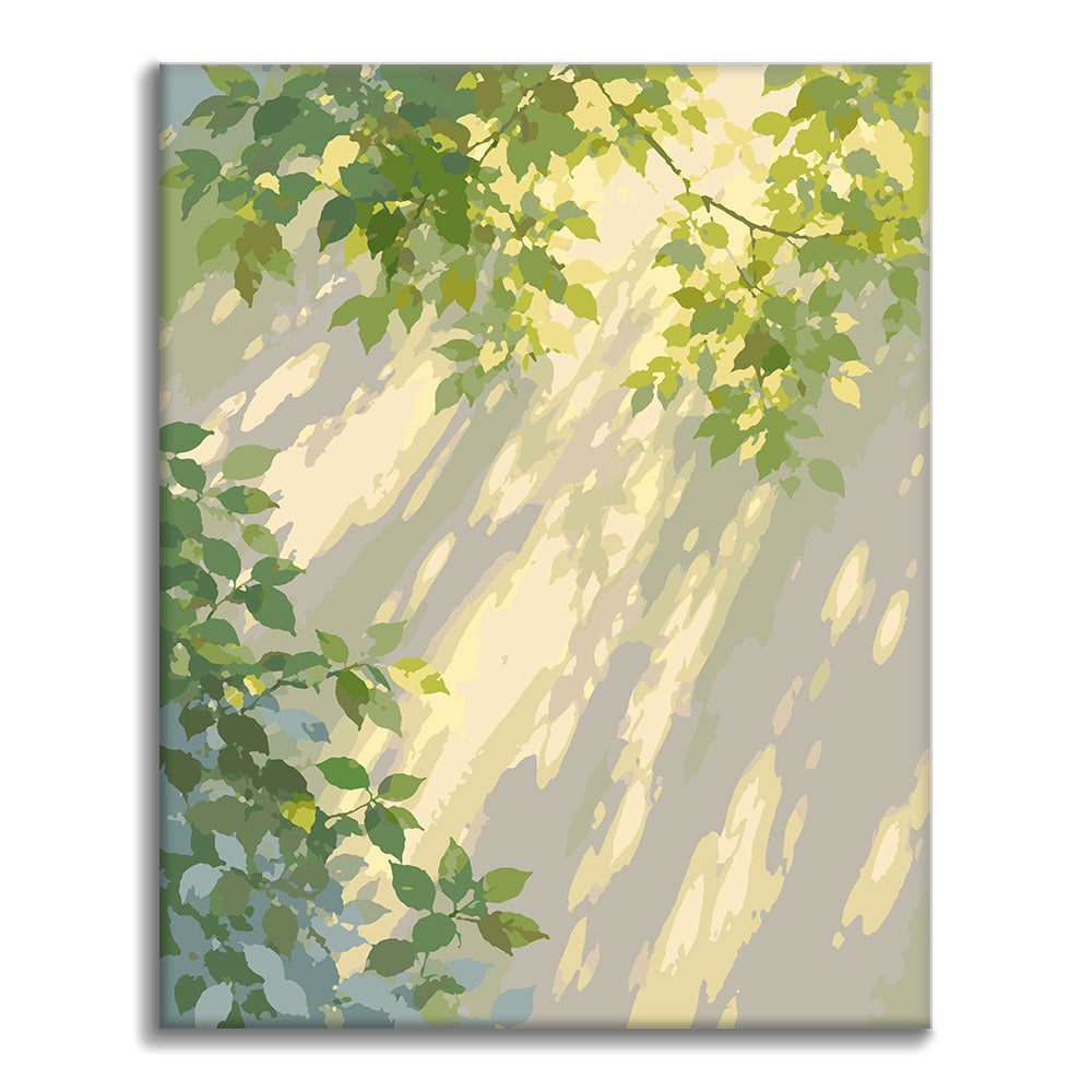 Waldlicht – Malen nach Zahlen