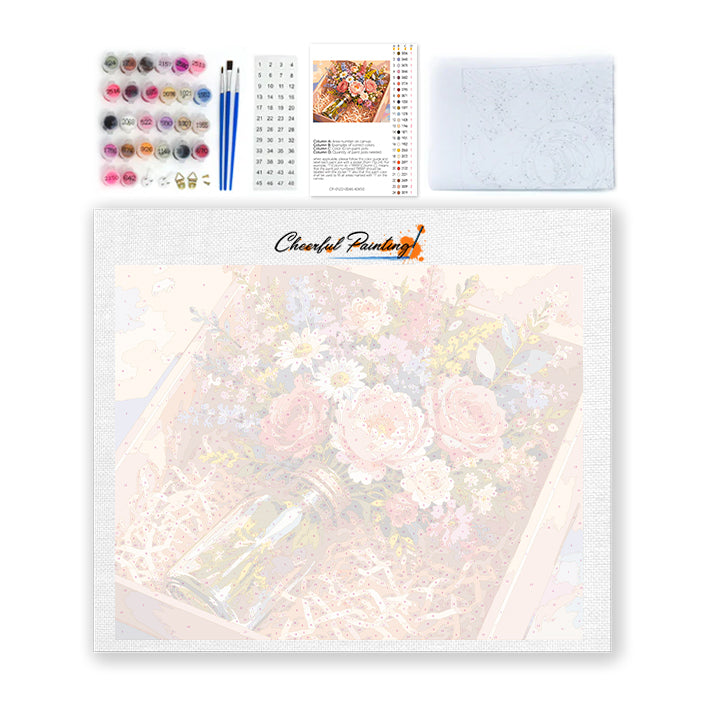 Geschenkstrauß – Malen nach Zahlen