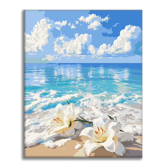 Lilienstrand – Malen nach Zahlen