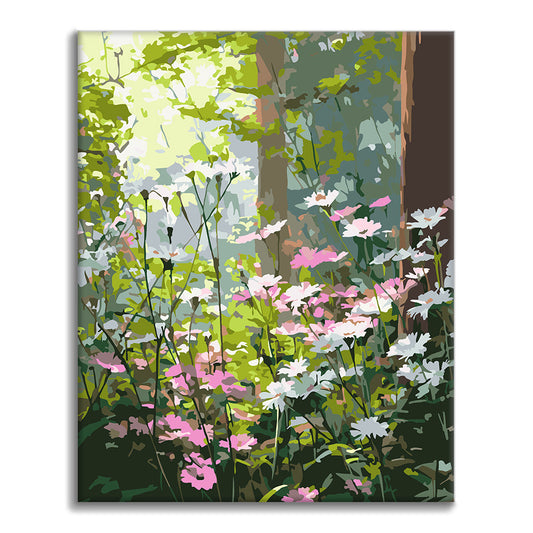 Morgenwildblumen – Malen nach Zahlen