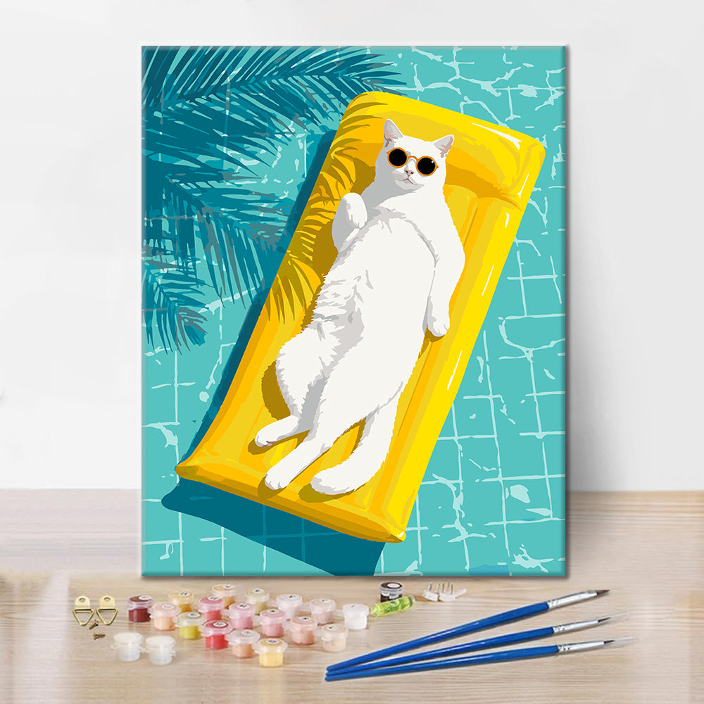 Cool Cat Summer – Malen nach Zahlen