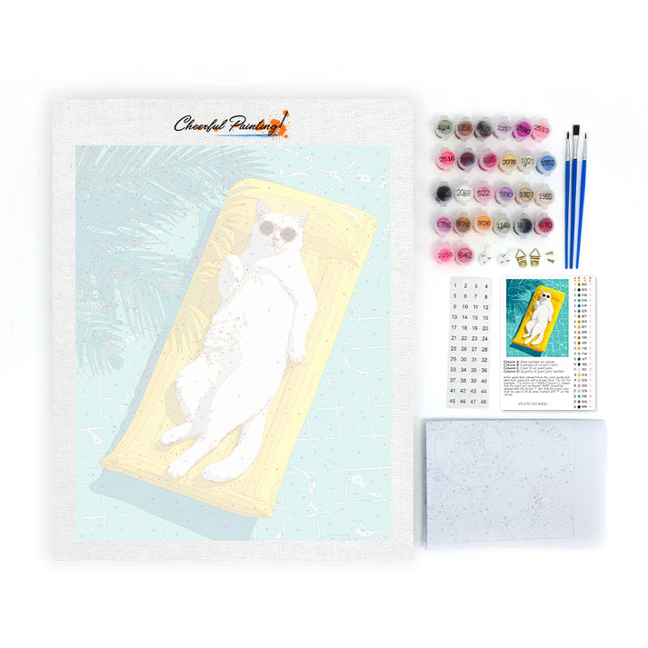 Cool Cat Summer – Malen nach Zahlen