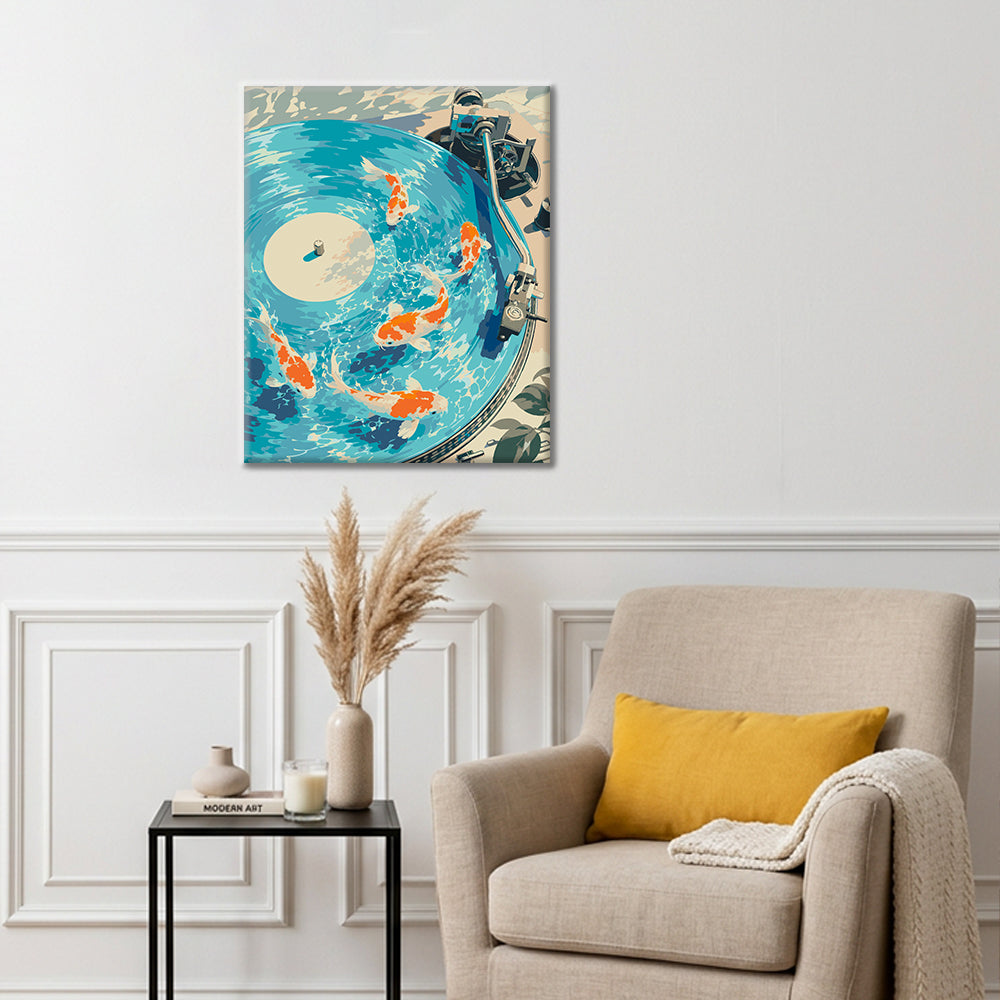 Koi on the Record – Malen nach Zahlen
